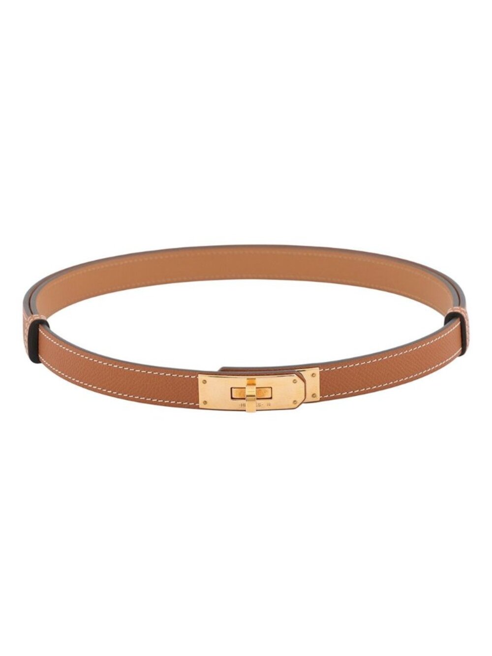Hermes Kelly Belt Gold Epsom